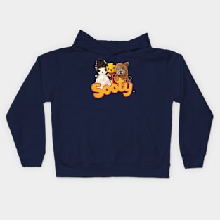 Sooty Halloween Spooky Trio Kids Hoodie